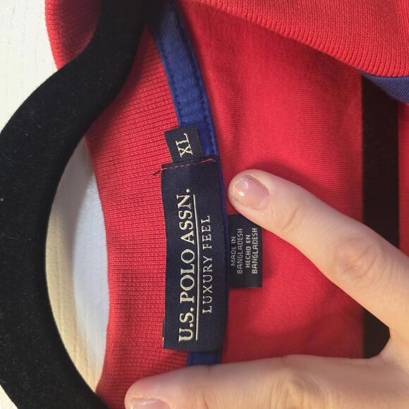 U.S. Polo Assn. Luxury Feel Men's Red Polo Shirt XL - Picture 2 of 7
